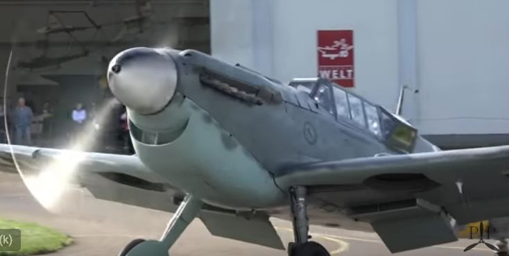 A Butcher Bird and BF-109's mix it up with a Mustang, Spitfire, and others in 2019. Horizo12