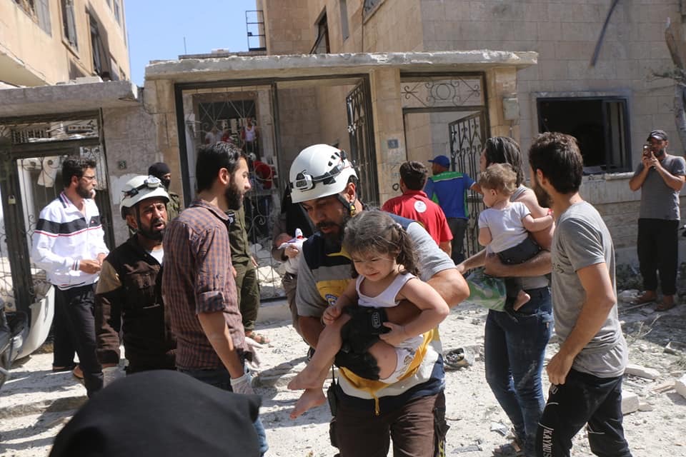 بالصور ثلاثة مجازر في إدلب 7شهداء وعشرات الجرحى الجمعة 12/7/2019 69af4810