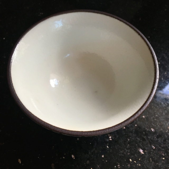 A little pinstripe pedestal base bowl 09c1ed10