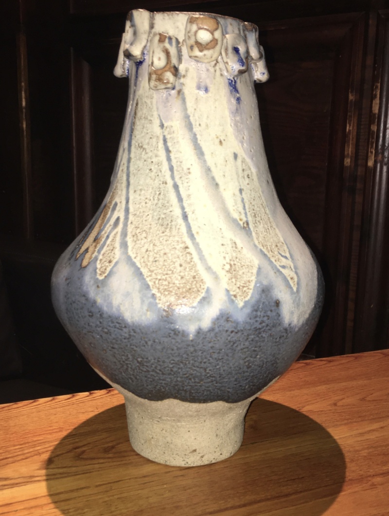 Stoneware vase Incised Jane Law?  D4d9c110