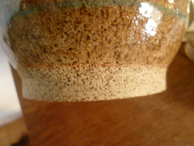 Interesting spherical Stoneware Vase P1430711