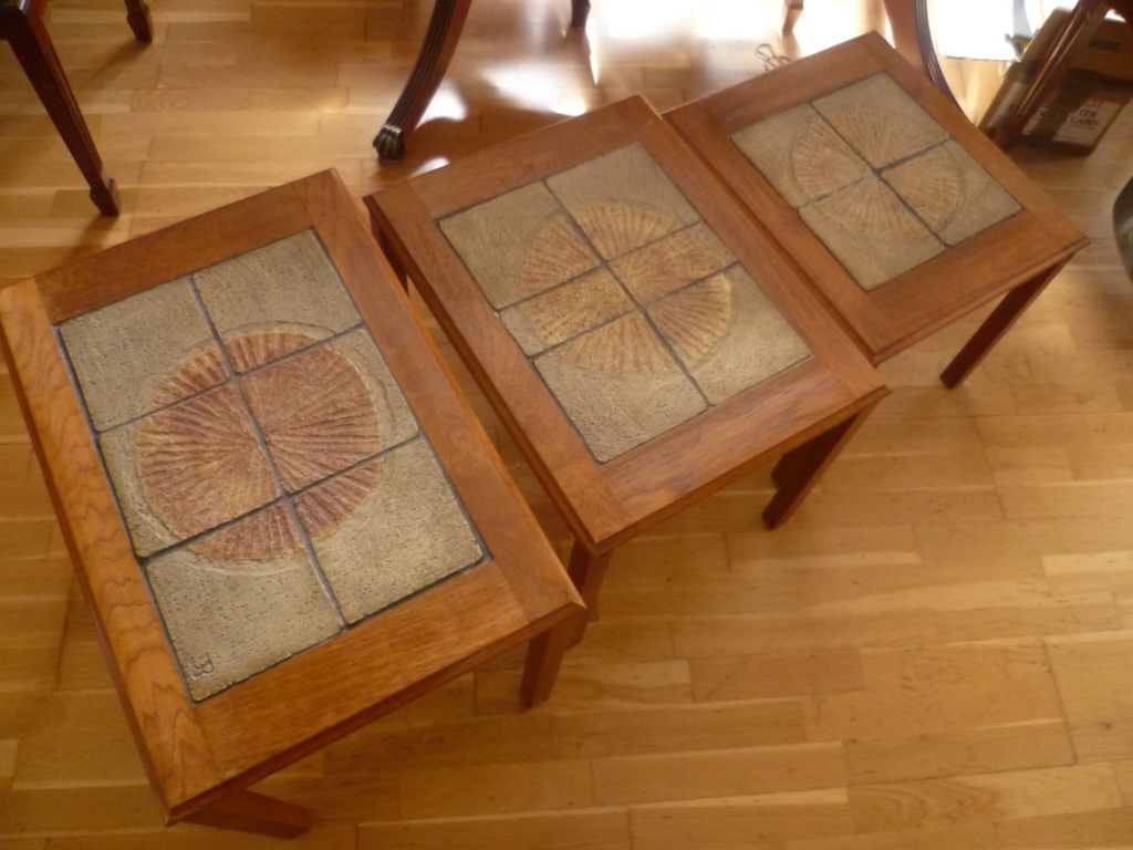 Trio Denmark Table Nest With Tiles by DR or DB P1690112