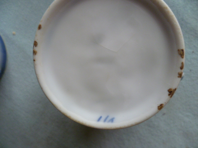 Likely Delft Swaine and Co Germany Coffee Cup but A Girl and Dog Lithophane P1710414