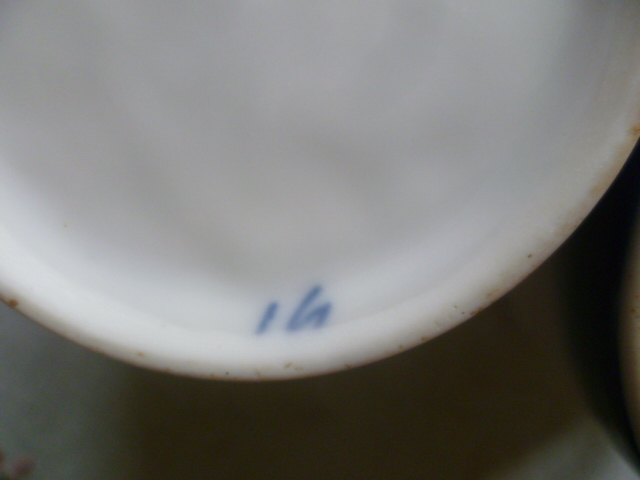 Likely Delft Swaine and Co Germany Coffee Cup but A Girl and Dog Lithophane P1710415