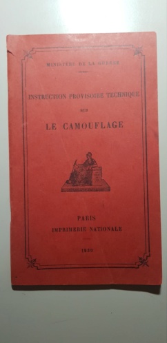 Instruction technique sur le camouflage - Edition 1930 20190424