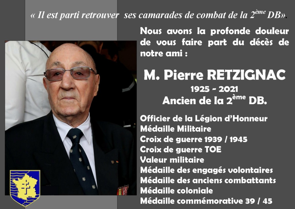 Pierre Retzignac  12e RCA  1925-2021 24497010