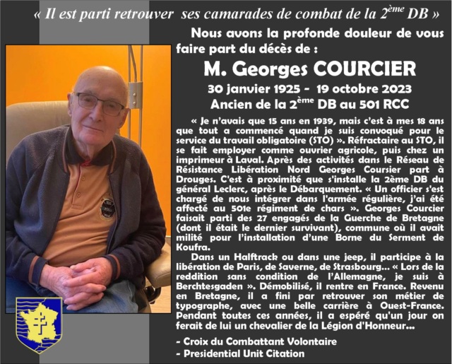 décès de Georges COURCIER -  501e RCC 39472610