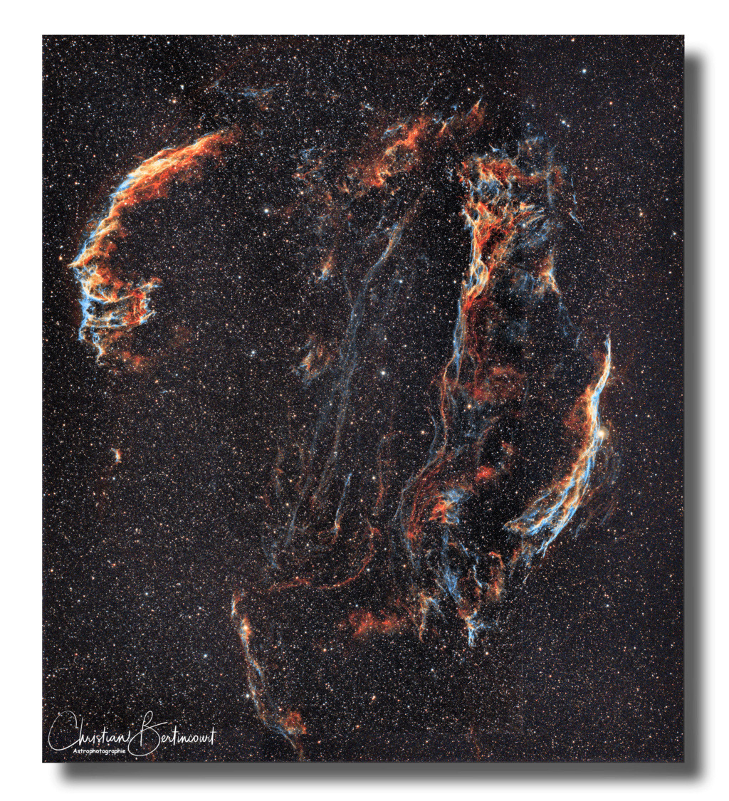 Les Dentelles du Cygne - NGC6960 NGC6992 Ngc69610