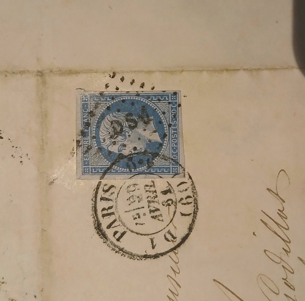 Demande d'identification d'un courrier de 1861... 921