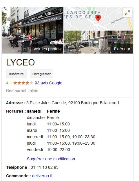 Restaurant Lyçéo Clip2018