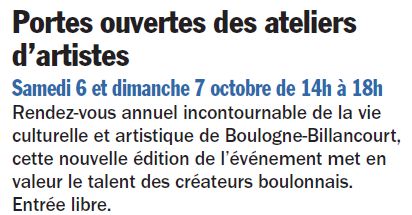 Portes ouvertes des ateliers d'artistes boulonnais Clipb290