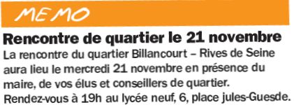 Réunion de quartier organisée par la Mairie le 21 novembre 2018  Clipb470