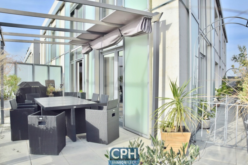 Vente appartement duplex dernier étage 159 m2 avec 74 m2 de terrasse - immeuble 2015 -  sur Parc de Billancourt - triple exposition C_phot90