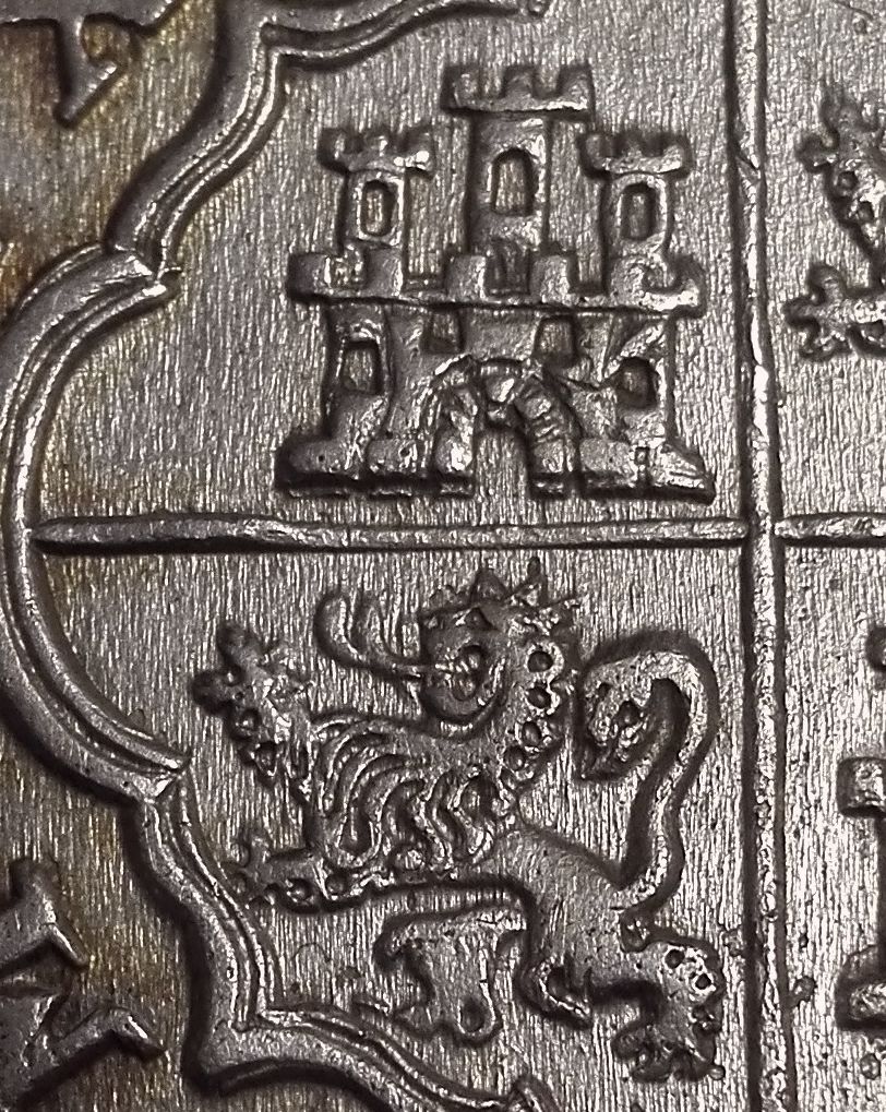 8 Reales de Felipe III de 1620 acuñados en el Real Ingenio de Segovia. Lance dedit. Detall11