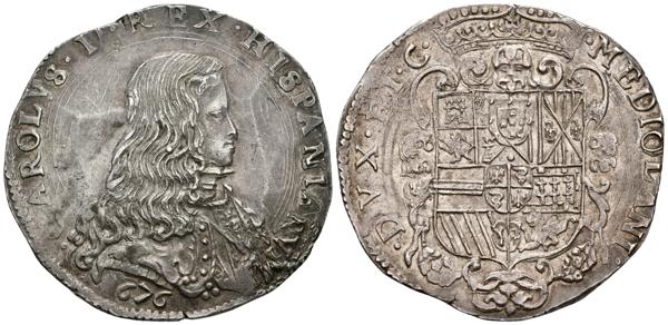 1 Filipo de Carlos II de Milán de 1676. Con mi reconocimeiento a Lanzarote. Foto_s10