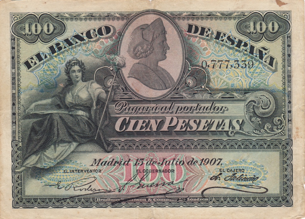 100 Pesetas 1907 (Doble Sello Seco) 1931_p10