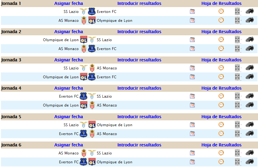 CALENDARIO - UEFA Europa League B27