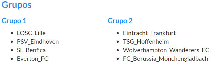 CALENDARIO - Championship Cup Grupo_12