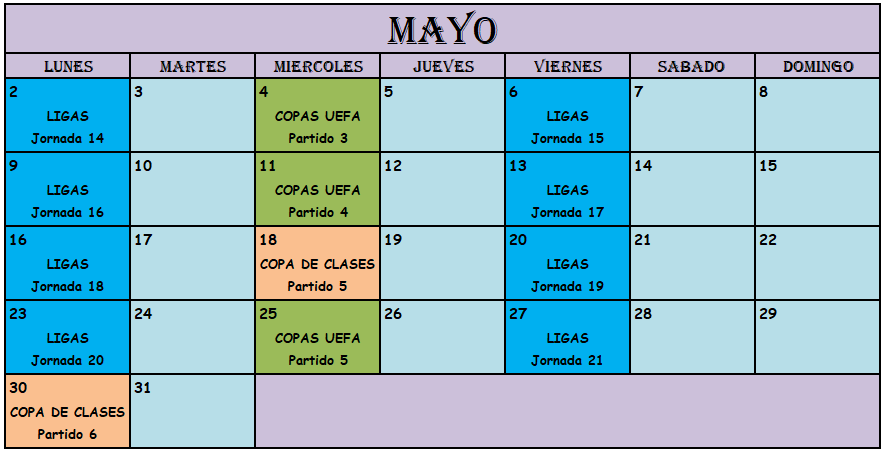 Liga Manager Virtual Mayo12