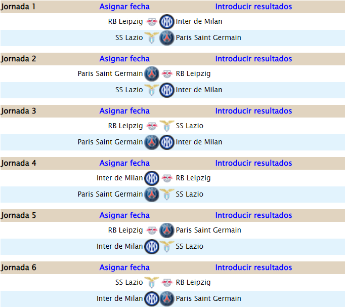 Alineación UEFA Champions League - P1 Ucl110