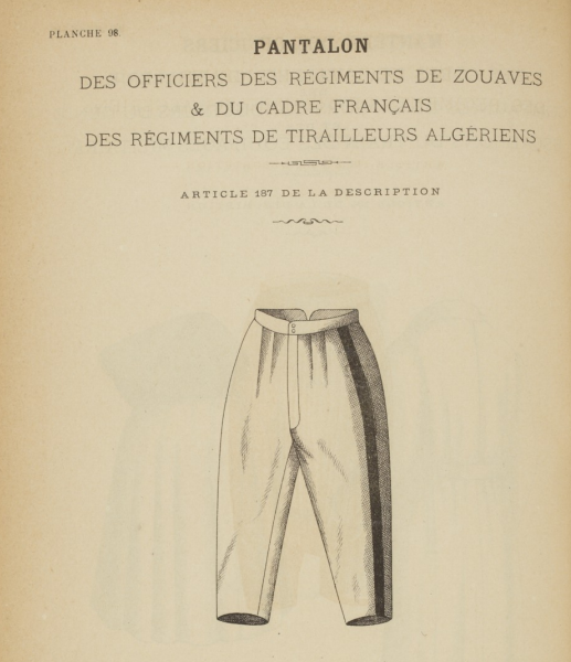 Un hiver 100% culottes/pantalons armée d'Afrique (Deux à identifier) N310