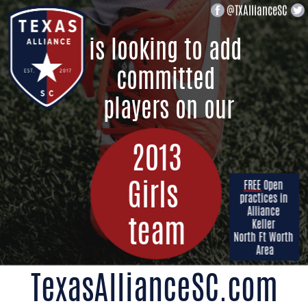 TX Alliance 2013 Girls *Roster Availability* - North FW Adding36