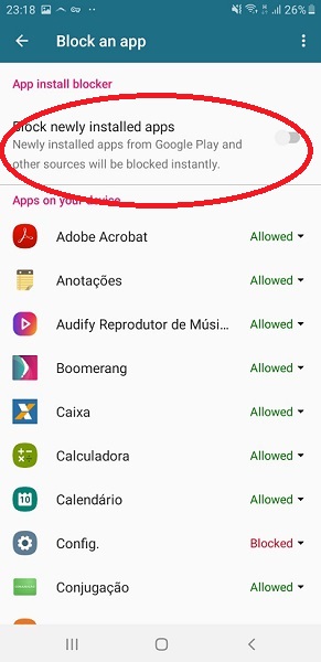 Como bloquear outros navegadores no android ? App1010