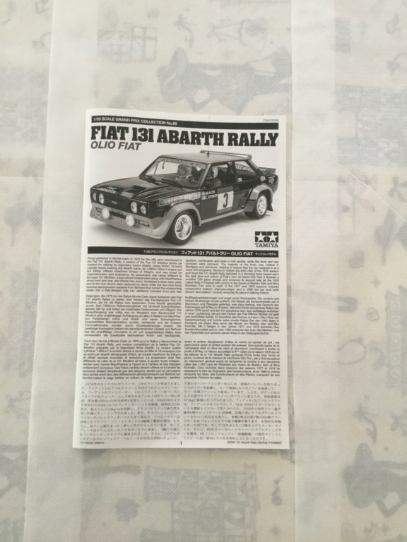 *1/20  FIAT ABARTH 131 RALLYE DU PORTUGAL 1977   Tamiya  fini  04b30d10