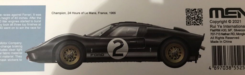 FORD GT40 MK-II’ 1966 au 1/24 de chez MENG  29e8e010