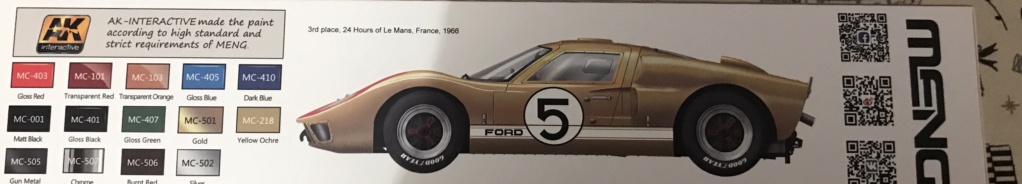 FORD GT40 MK-II’ 1966 au 1/24 de chez MENG  Bc8b9410