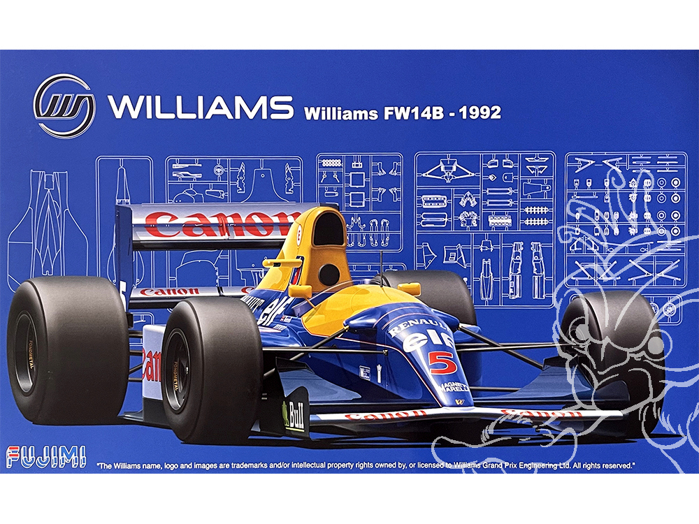 1/20 WILLIAMS FW14B 1992 Niguel Mansell FUJIMI Img_4517