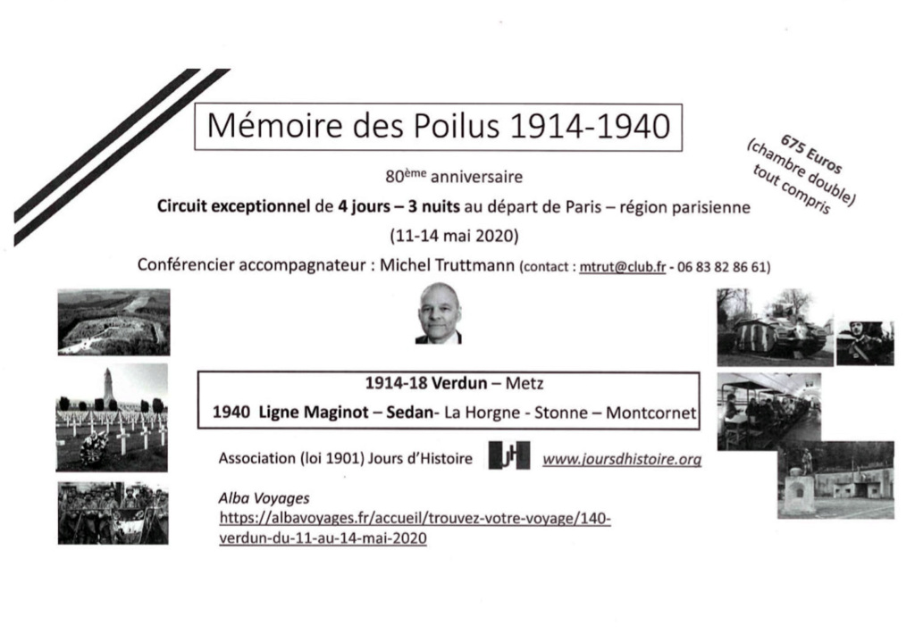 Circuit "La Mémoire des Poilus" - du 11 au 14 mai 1027