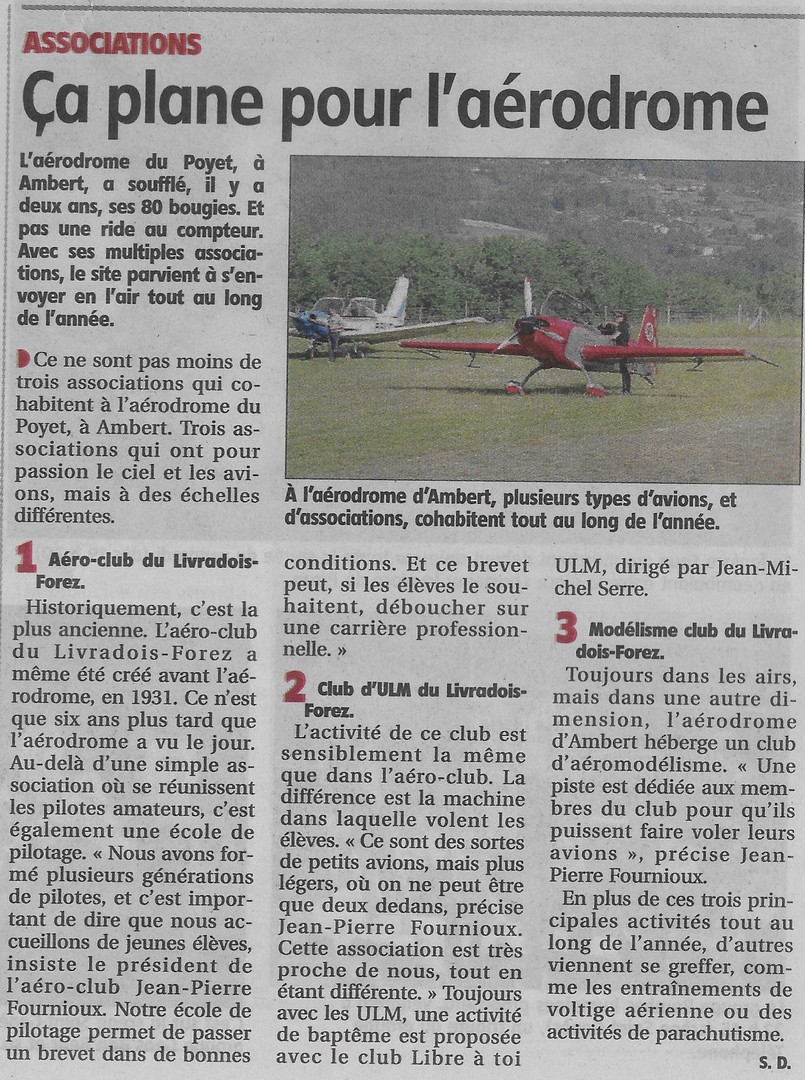 Lu dans "La Gazette" du 4 juillet 2019 Scan0011