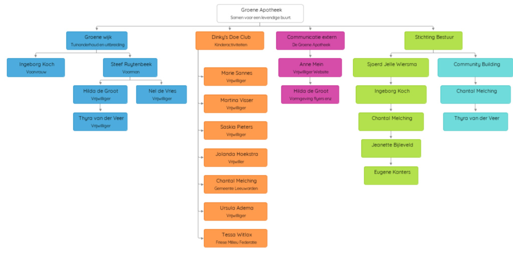 Organisatiestructuur Groene Apotheek Organi10