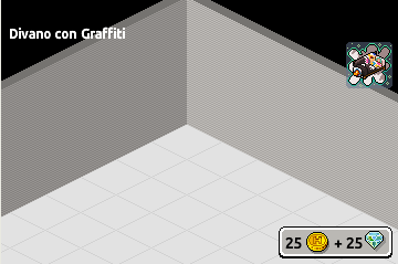 Divano con Graffiti raro in catalogo su Habbo Imma1437