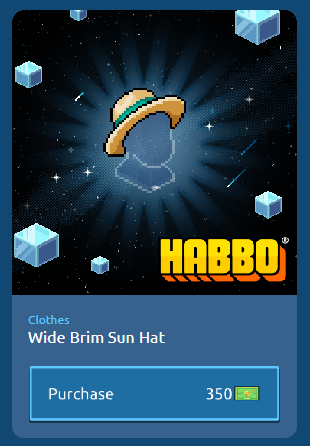 Cappello da Sole a tesa larga su nft.habbo.com Nftsun11