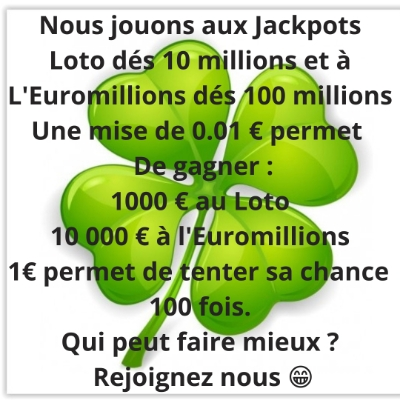 EQUIPE JACKPOT GERARDL555 >>> EUROM. 13/09/2022 >>> 143 M €   C288ab10