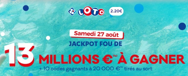 EQUIPE JACKPOT GERARDL555 >>> LOTO 27/08/2022 >>> 13 M €   Scre2019