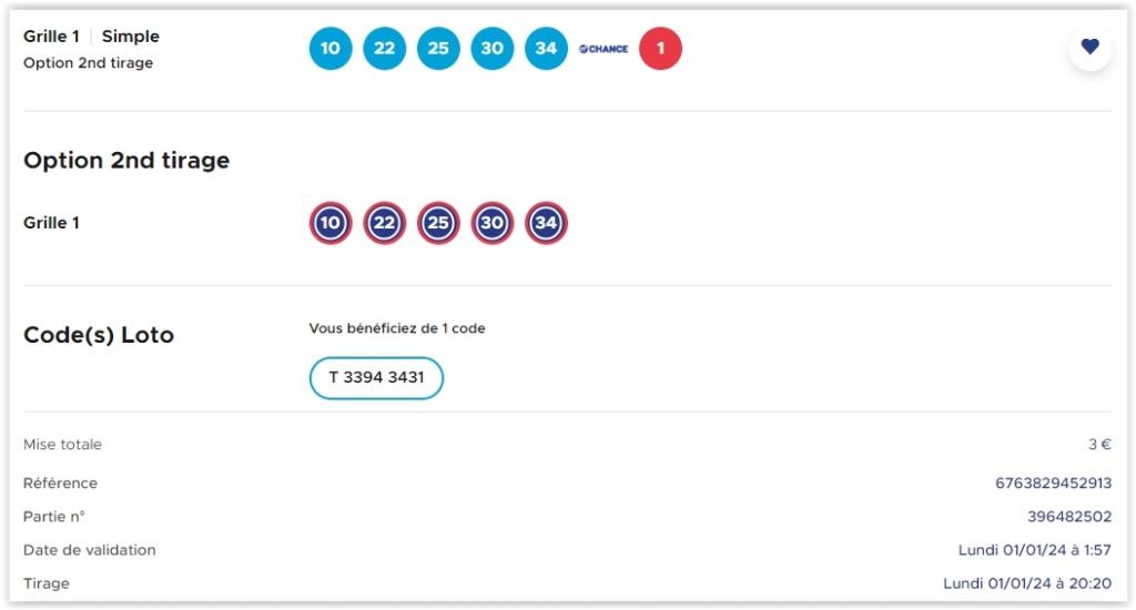 EQUIPE JACKPOT GERARDL555 >>> LOTO 01/01/2024 >>> 14 M Scre4246