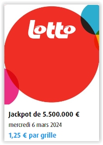 EQUIPE JACKPOT GERARDL555 >>> LOTTO 06/03/2024 >>> 5.5 M €   Scre4555