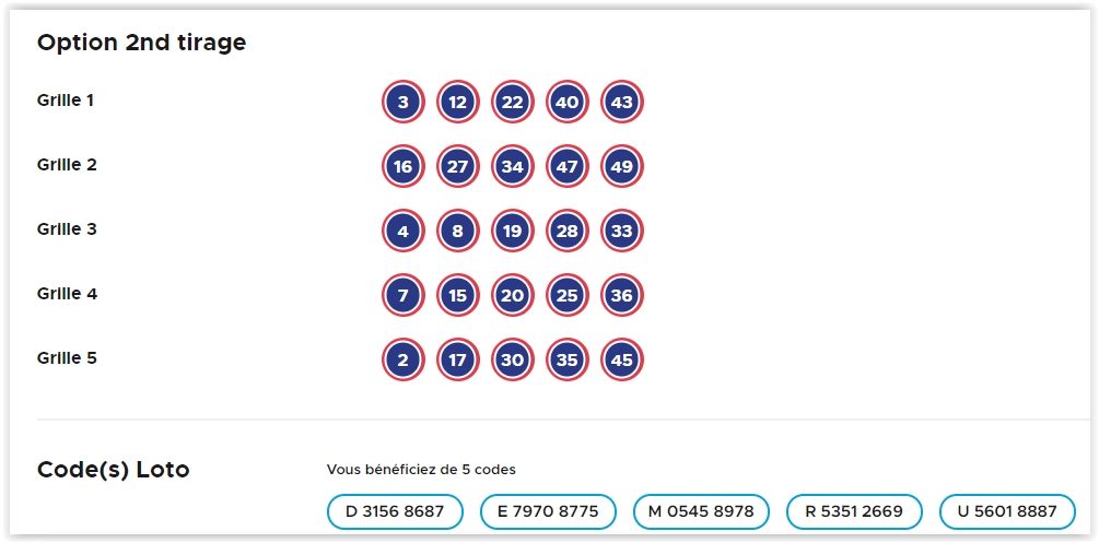 Nos jeux loto et euromillions S 38 - S 42- 2021   Scree533