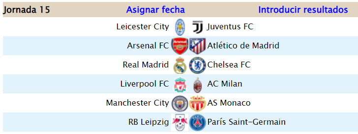 Resultados Jornada 15 Primera División J15_1a12