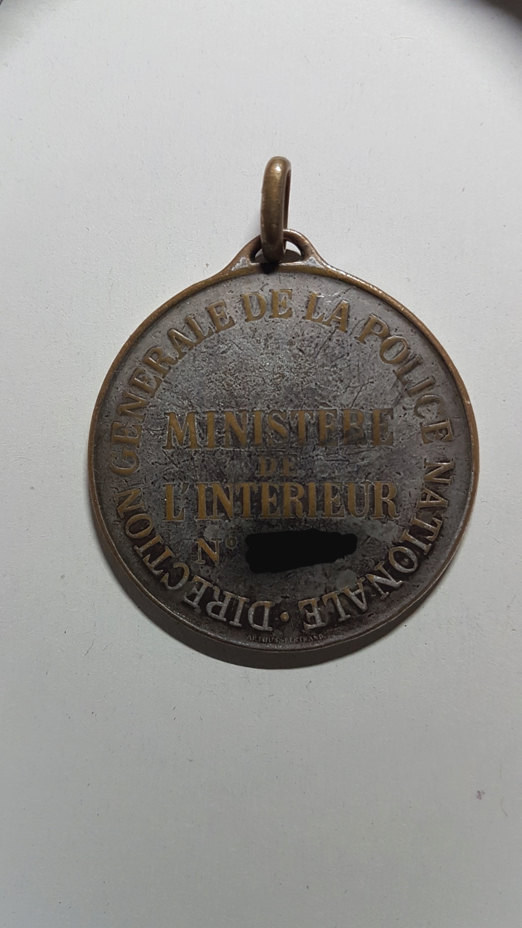 Ancienne médaille Police Nationale 20210813