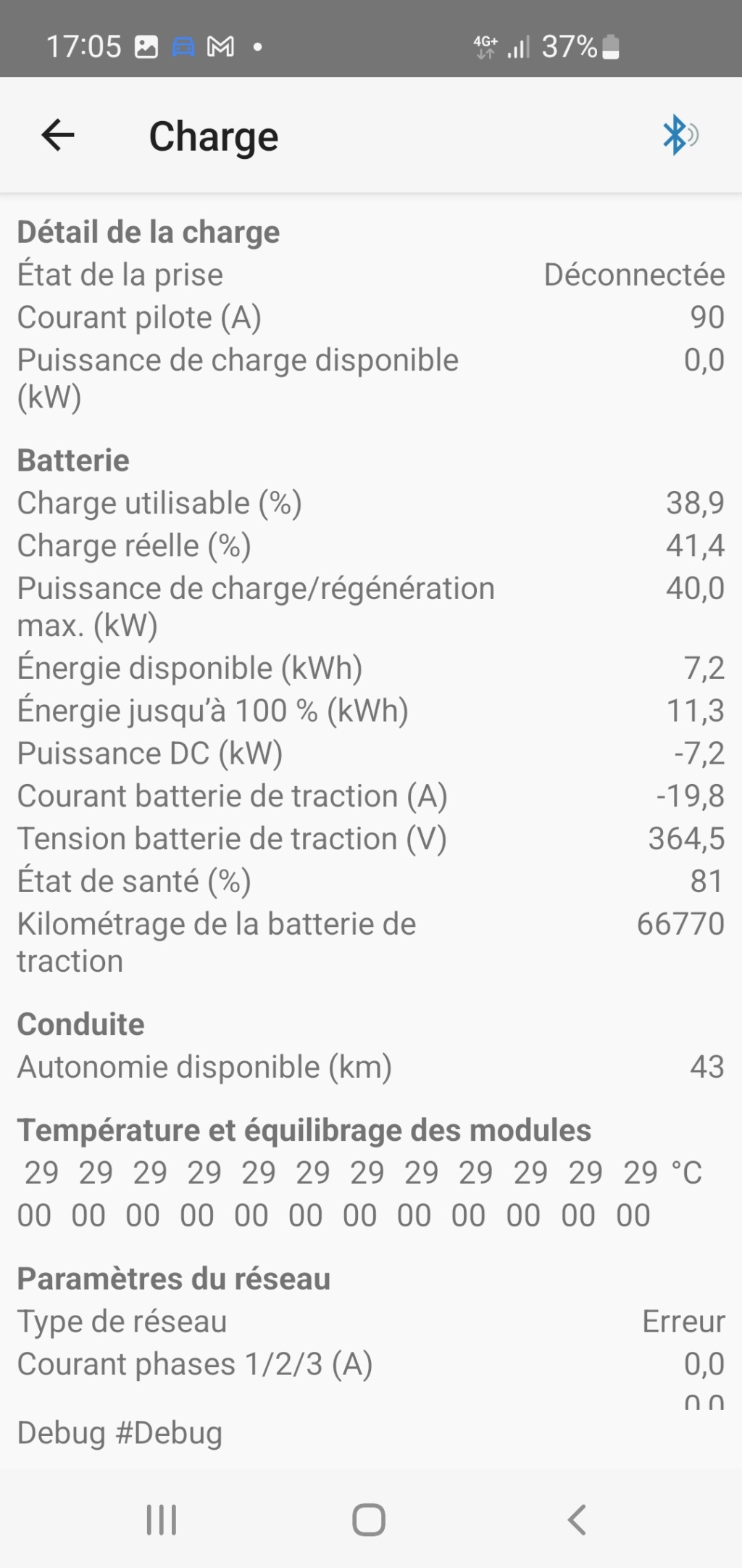 Évolution du pourcentage de la capacité de la batterie en fonction de l'âge ou du kilométrage - Page 12 Screen20