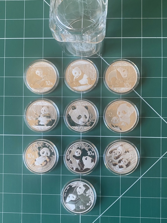 Chinese Pandas, 10 year set for sale in mint tube (Sold) Img_2313