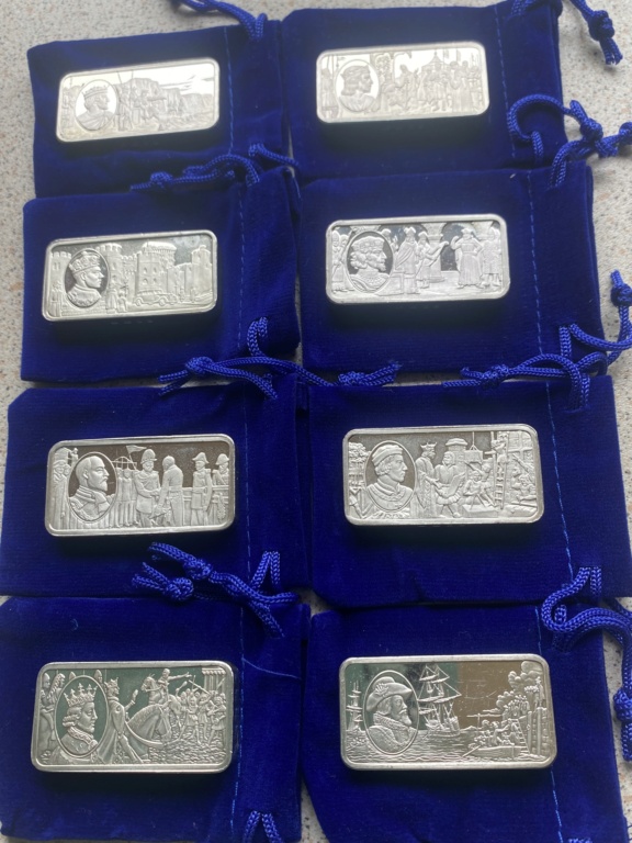 John Pinches, 1000 years of monarchy, 2oz sterling silver bars. Img_2610
