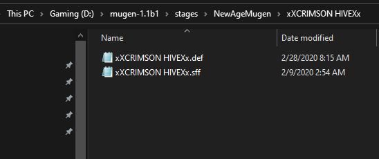 Attemping to load [Mugen 1.1 Hires] xXCRIMSON HIVEXx Stage in Mugen 1.1b1 Stages11