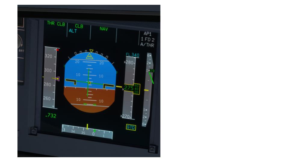 Aeronave bancando durante cruzeiro 113