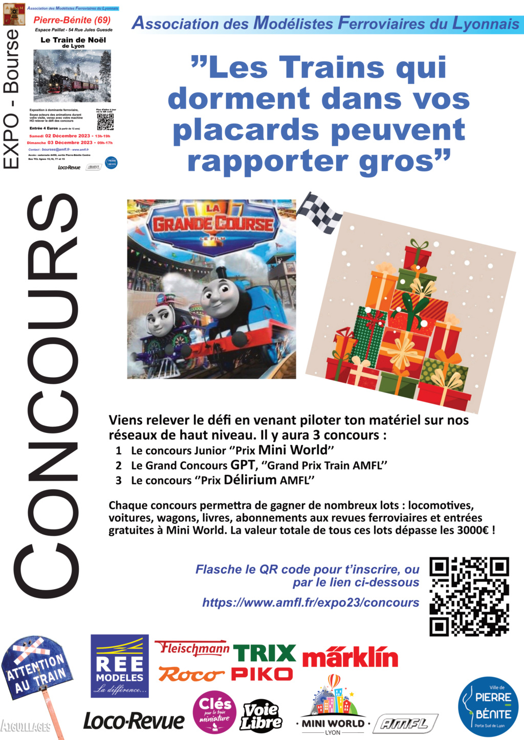 [69](2-3 Dec23) Exposition Le Train de Noël (AMFL2023) - Lyon Pierre Benite Flyer_10