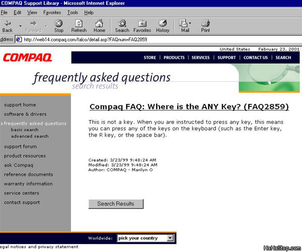 Are Compaq Users That Stupid? 23h97410